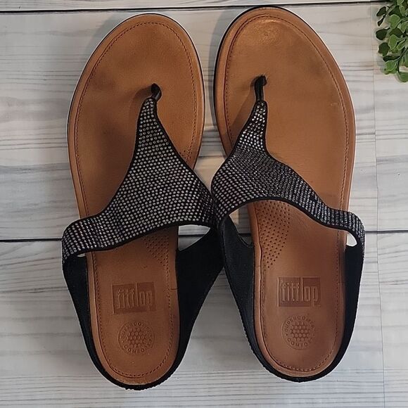 COPY - Fitflop super thong sandals with waffleboard technology Women's Size 10 - Picture 6 of 10